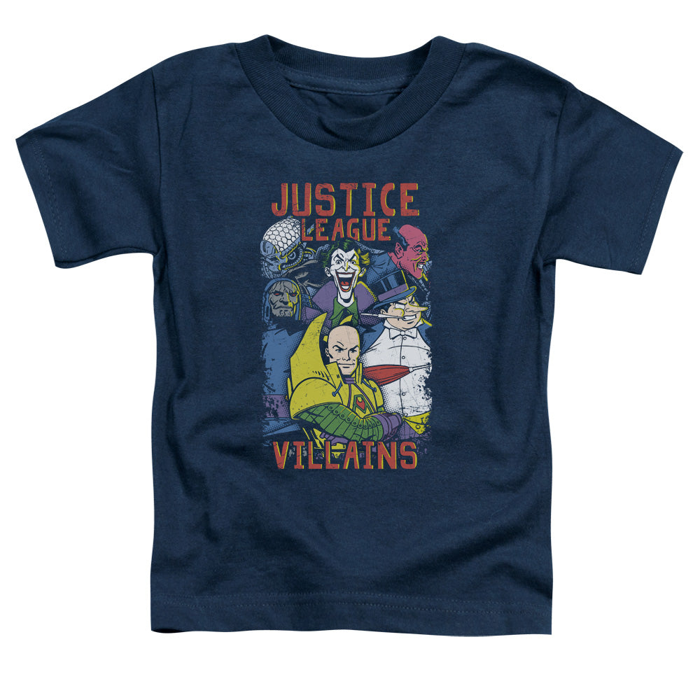 Jla - Villians - Short Sleeve Toddler Tee - Navy T-shirt