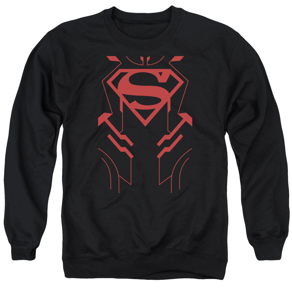 Jla Superboy - Adult Crewneck Sweatshirt - Black