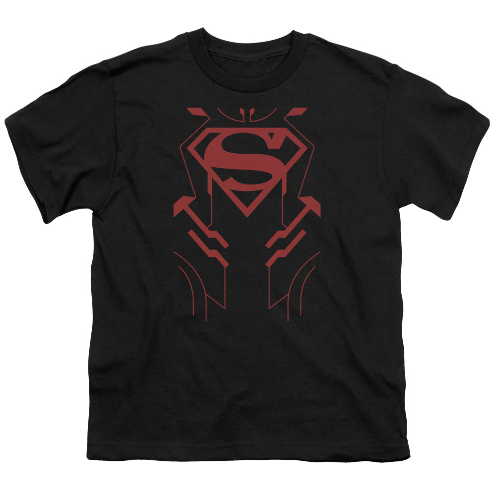Jla - Superboy - Short Sleeve Youth 18/1 - Black T-shirt