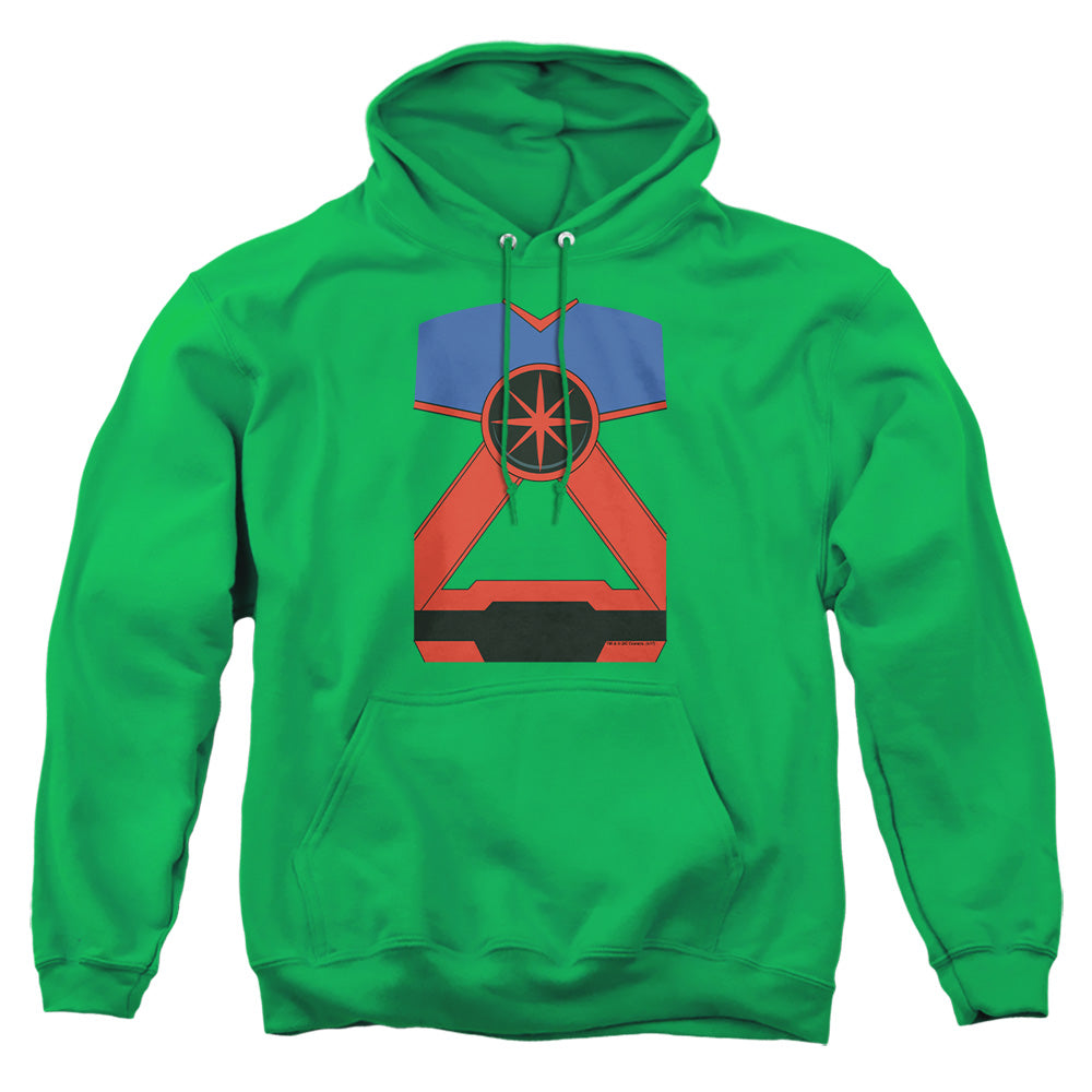 Jla - Martian Mh - Adult Pull-over Hoodie - Kelly Green