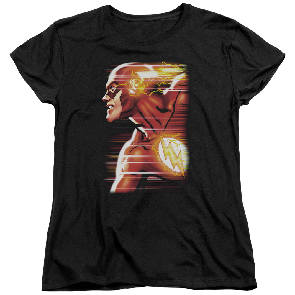 Jla - Speed Head - Short Sleeve Womens Tee - Black T-shirt