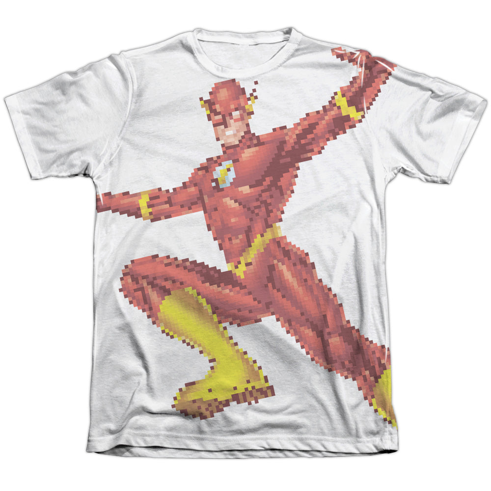 Jla - Flashbit - Adult Poly/cotton Short Sleeve Tee - White T-shirt