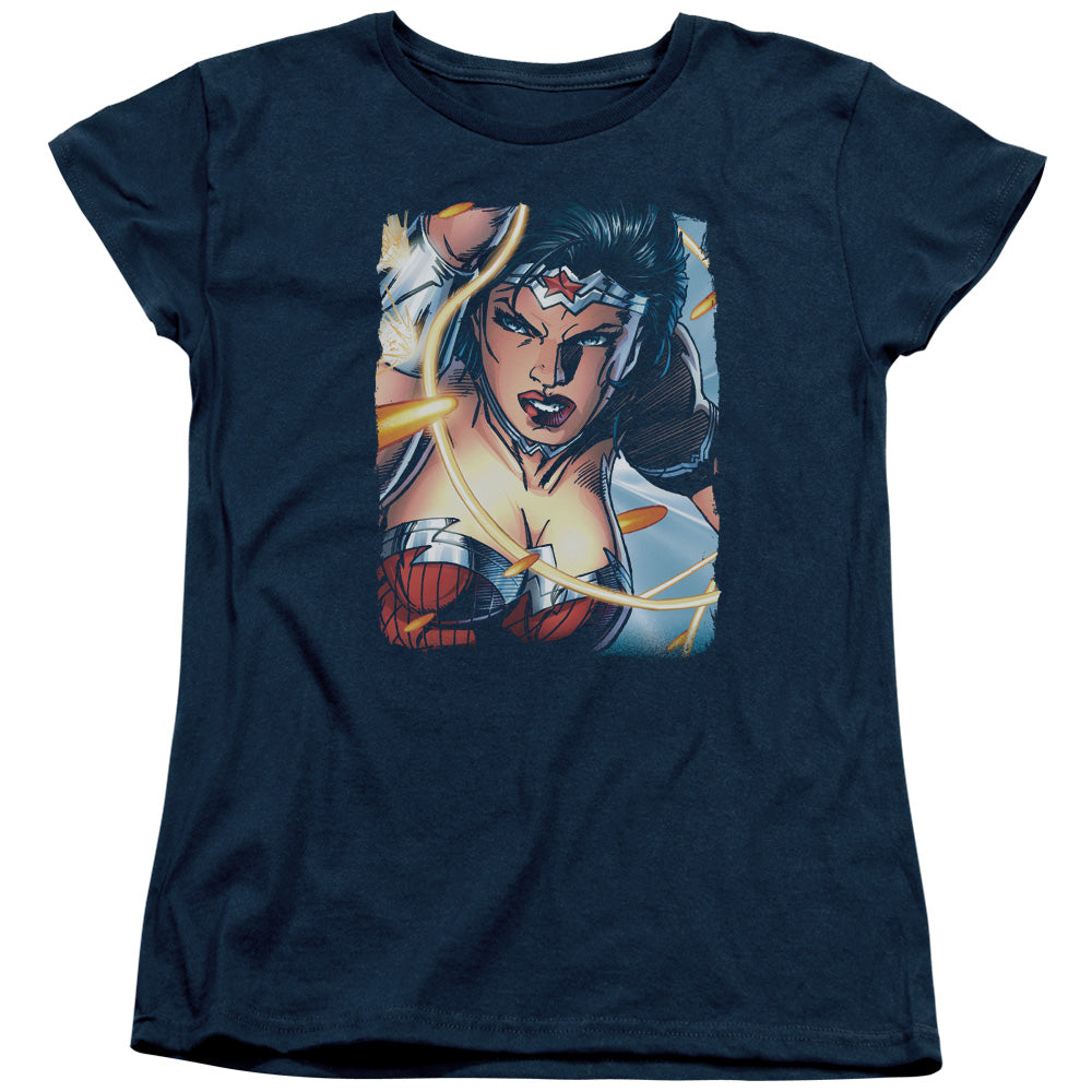 Jla - Scowl - Short Sleeve Womens Tee - Navy T-shirt