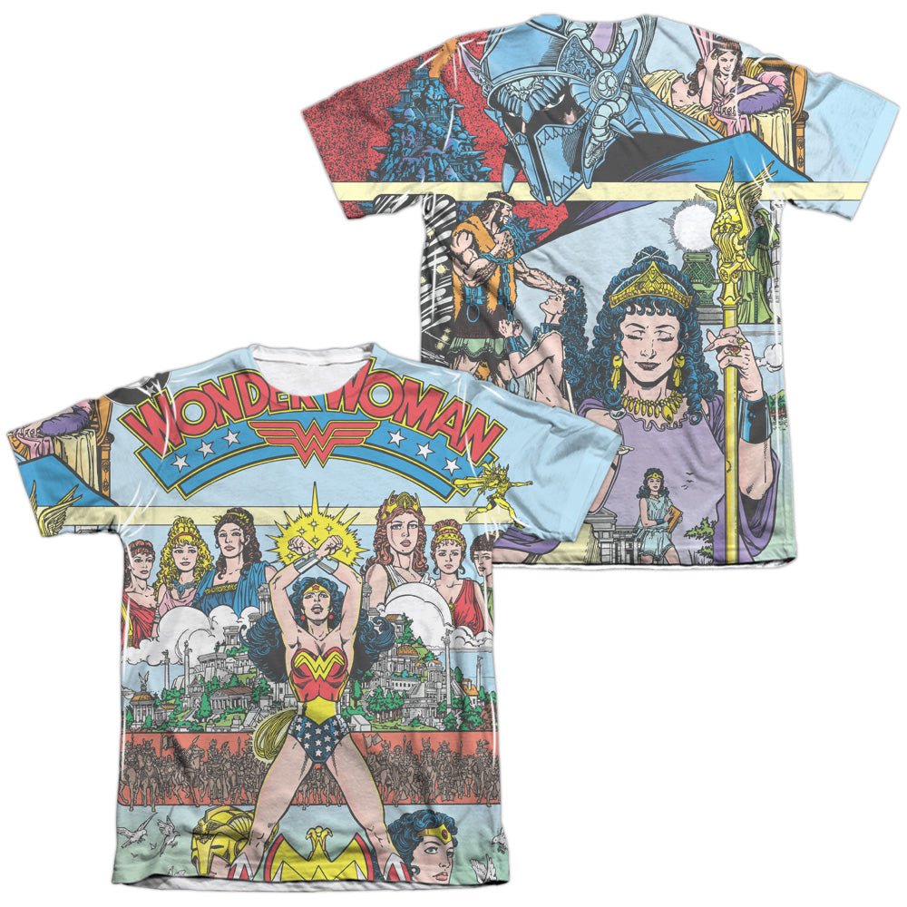 Jla - No 1 Cover (Front/back Print) - Adult Poly/cotton Short Sleeve Tee - White T-shirt