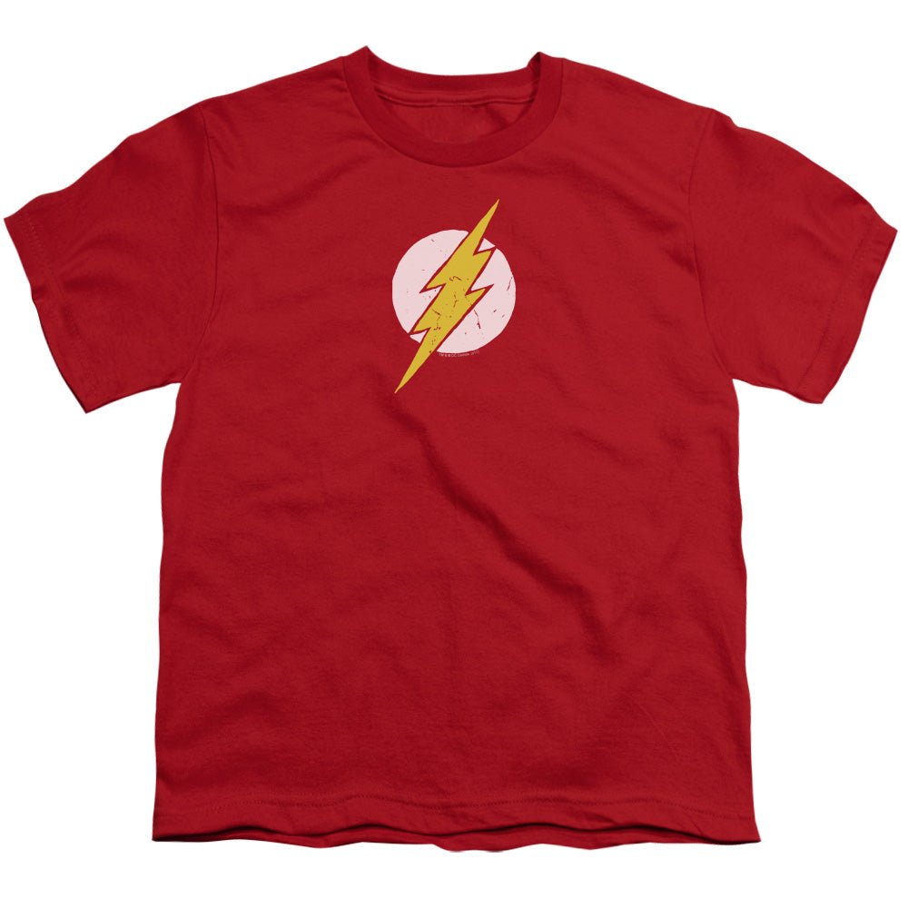 Jla - Rough Flash - Short Sleeve Youth 18/1 - Red T-shirt