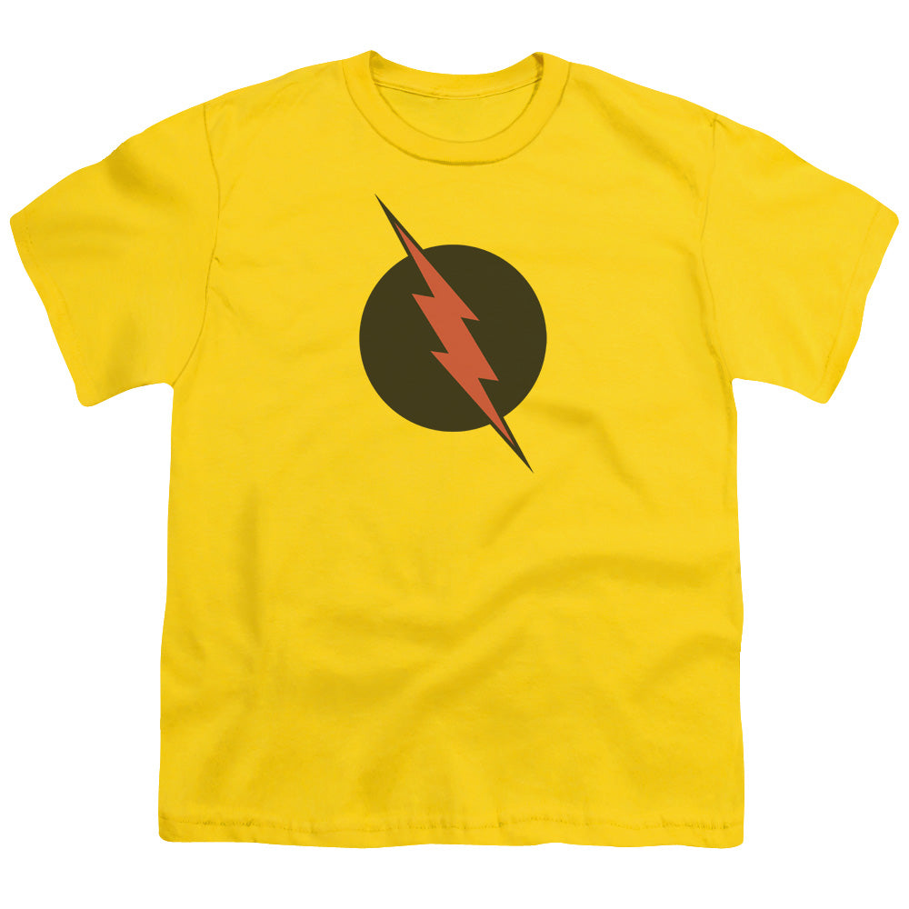 Jla - Reverse Flash - Short Sleeve Youth 18/1 - Yellow T-shirt