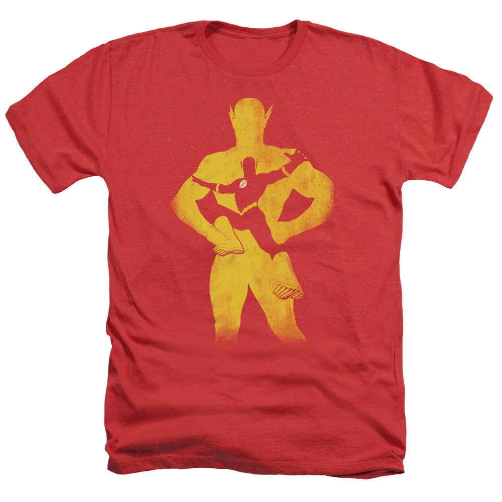 Jla - Flash Knockout - Adult Heather - Red