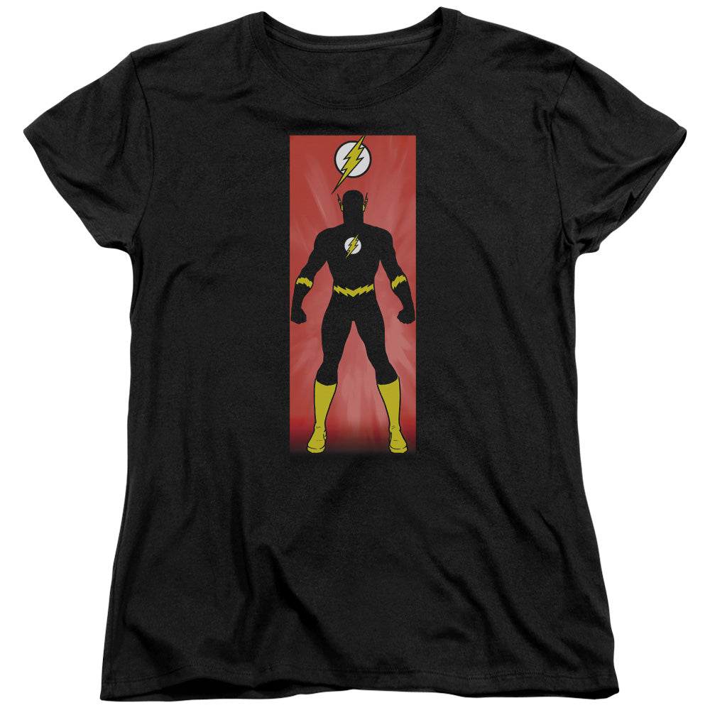Jla - Flash Block - Short Sleeve Womens Tee - Black T-shirt