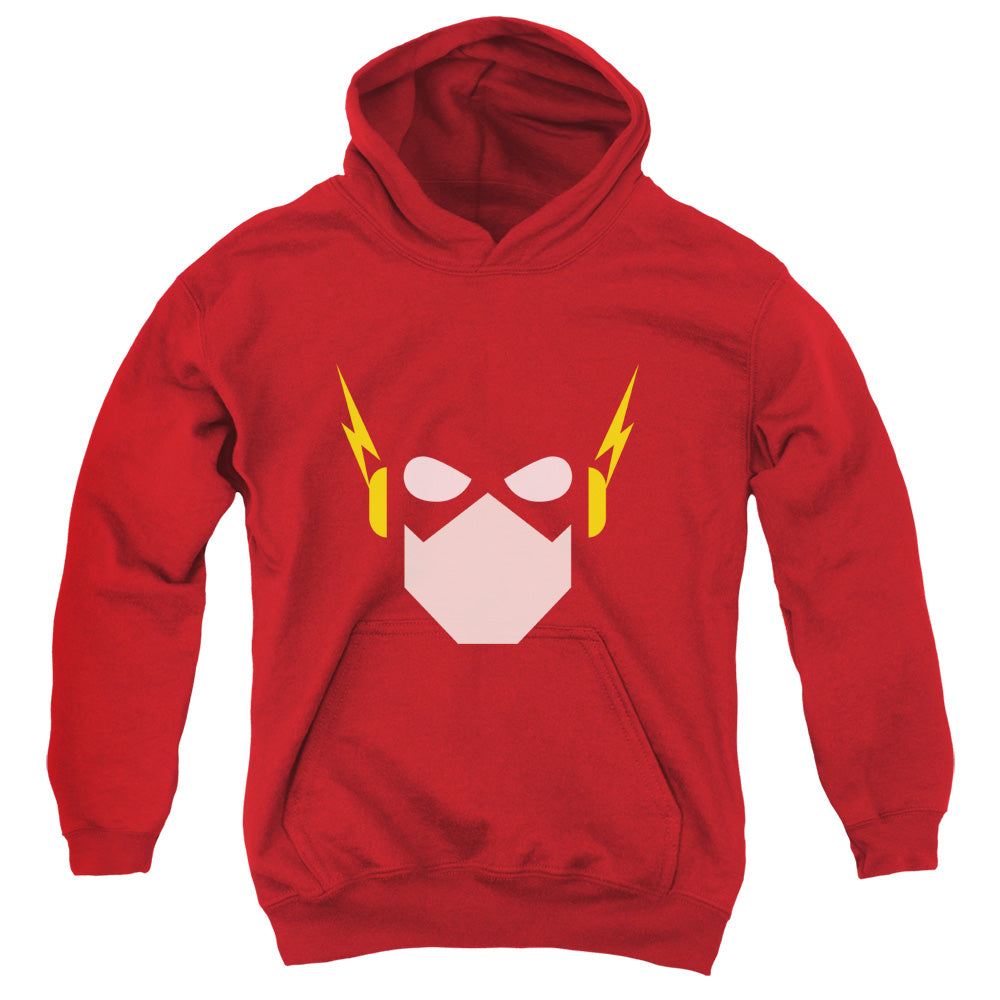 Jla - Flash Head - Youth Pull-over Hoodie - Red