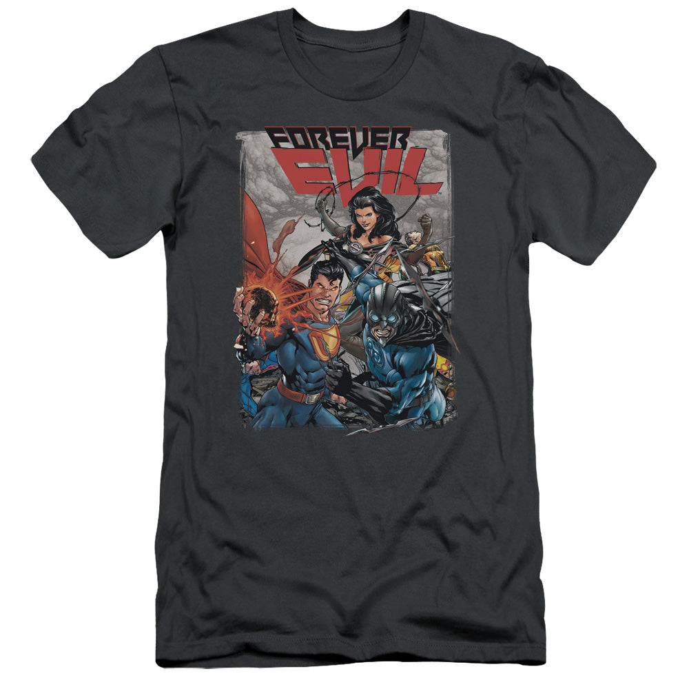 Jla - Crime Syndicate - Short Sleeve Adult 30/1 - Charcoal T-shirt