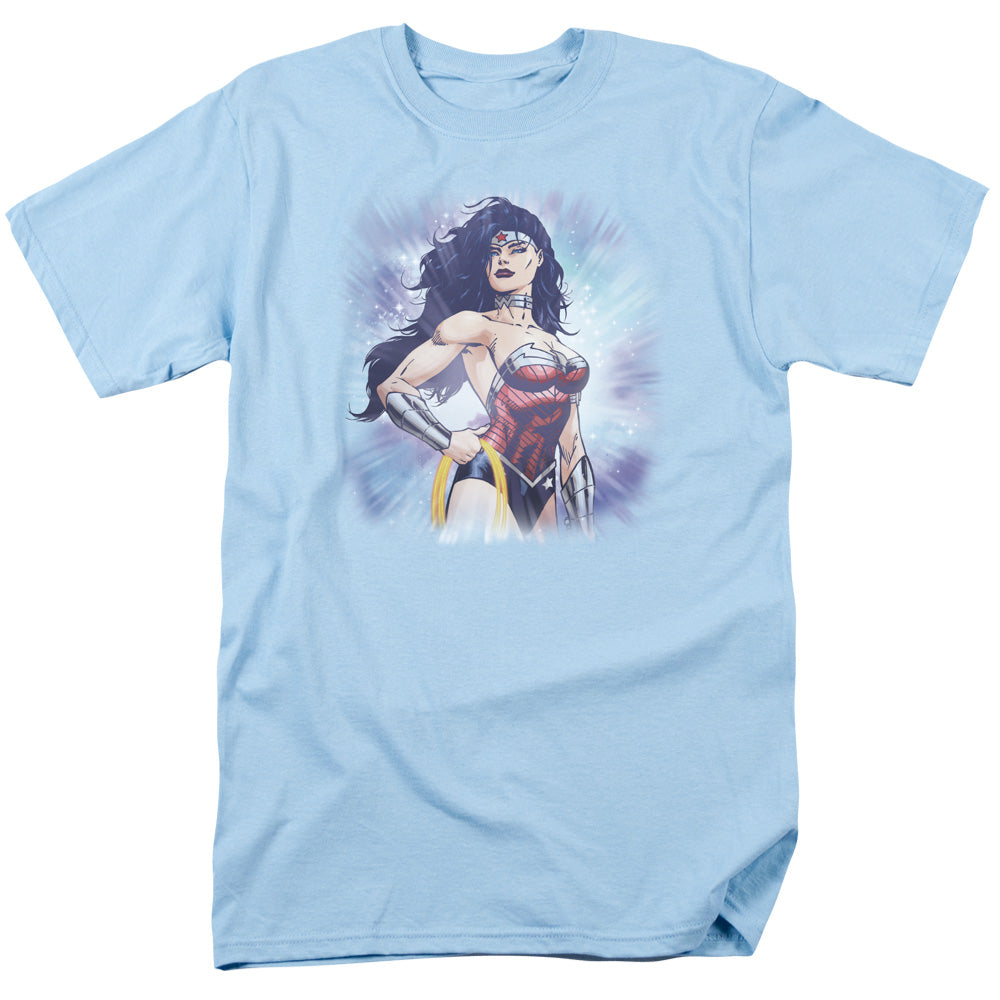 Jla - Warrior - Short Sleeve Adult 18/1 - Light Blue T-shirt