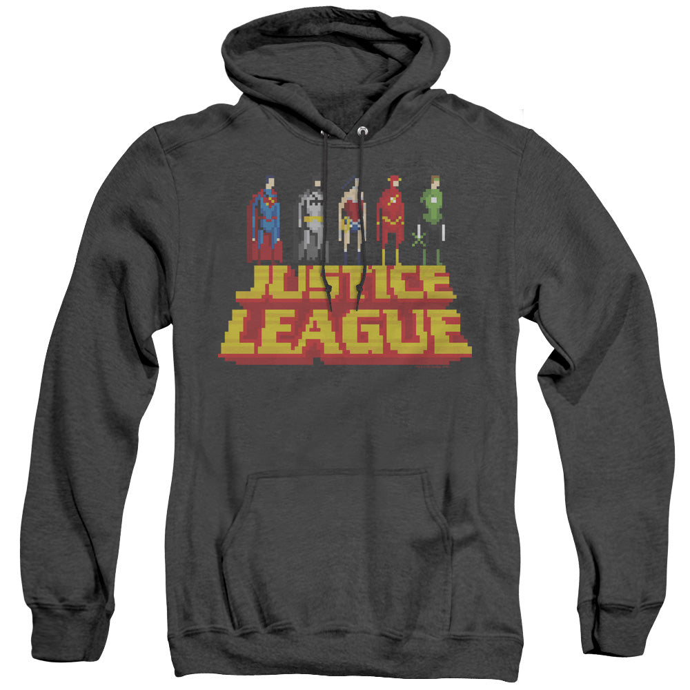 Jla - Standing Above - Adult Heather Hoodie - Black