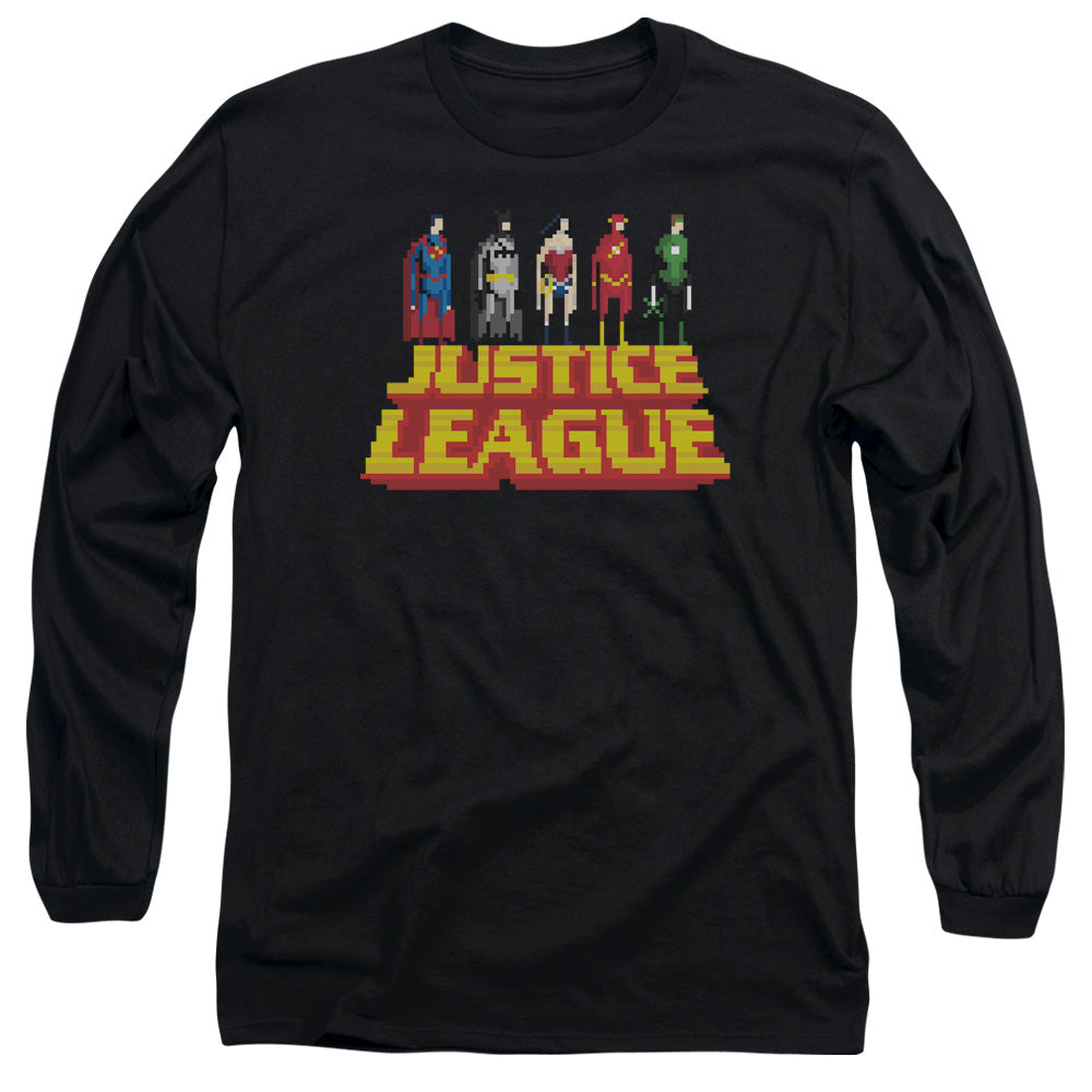 Jla - Standing Above - Long Sleeve Adult 18/1 - Black T-shirt