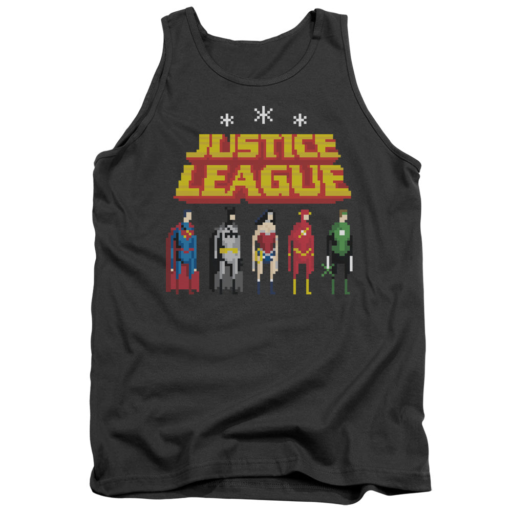 Jla - Standing Below - Adult Tank - Charcoal