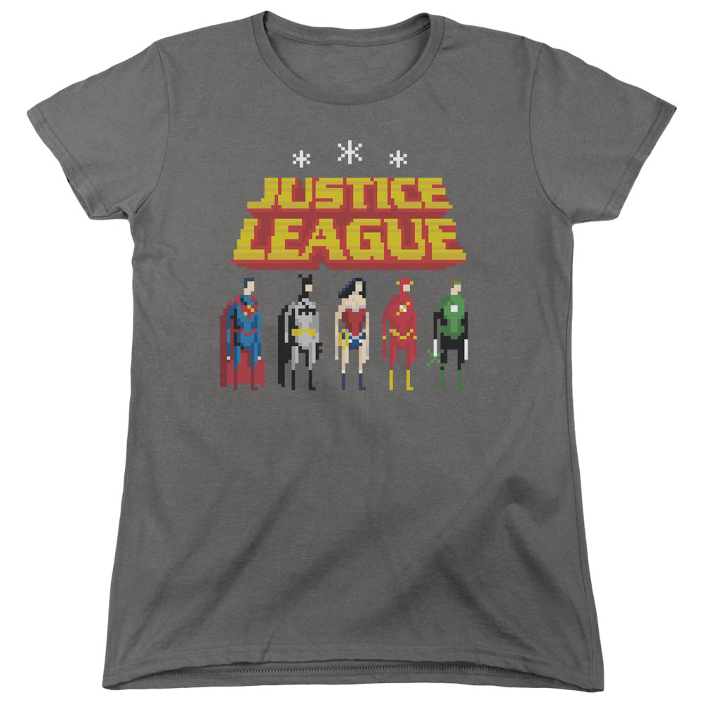 Jla - Standing Below - Short Sleeve Womens Tee - Charcoal T-shirt