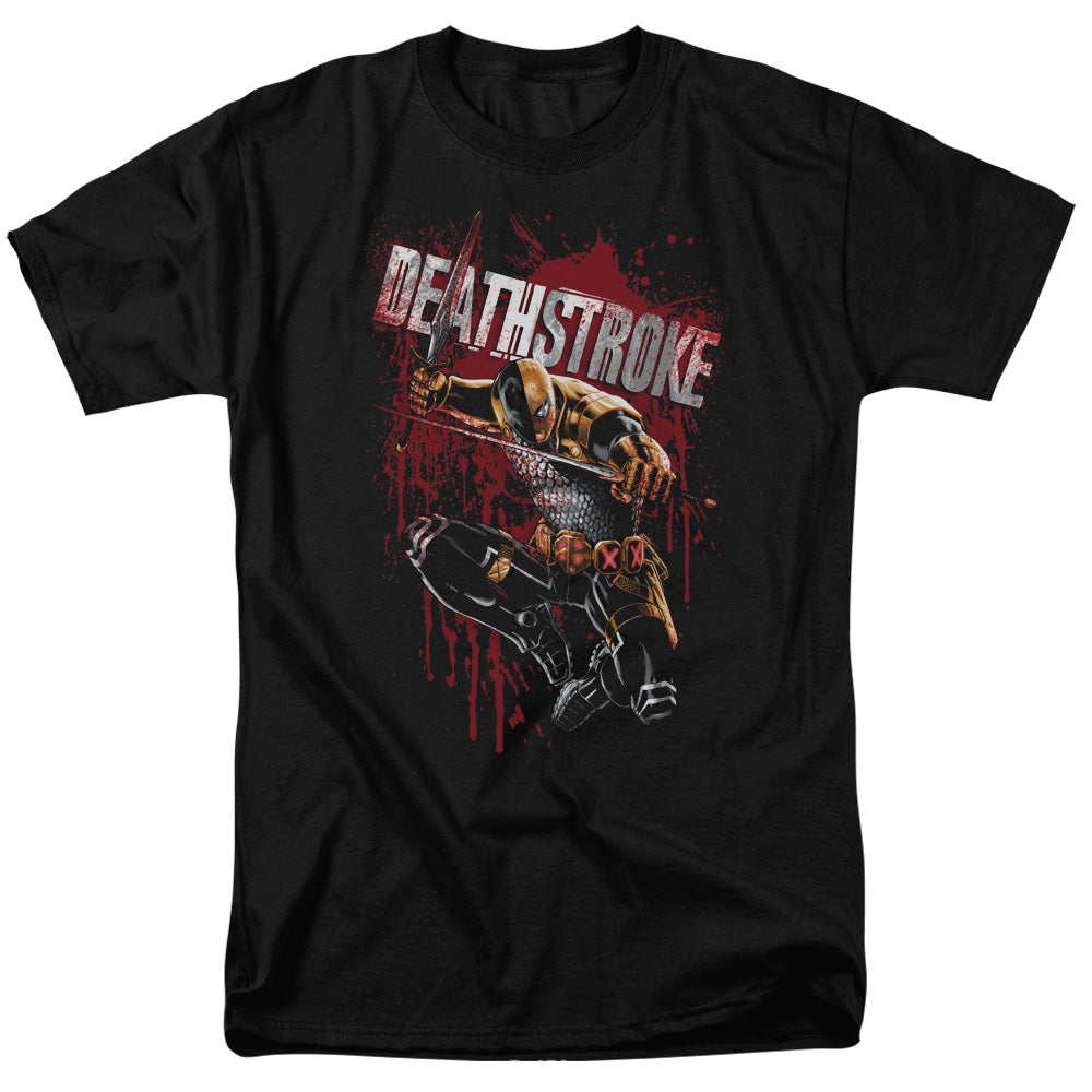 Jla - Blood Splattered - Short Sleeve Adult 18/1 - Black T-shirt