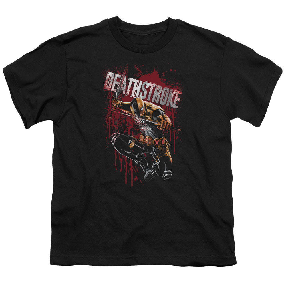 Jla - Blood Splattered - Short Sleeve Youth 18/1 - Black T-shirt