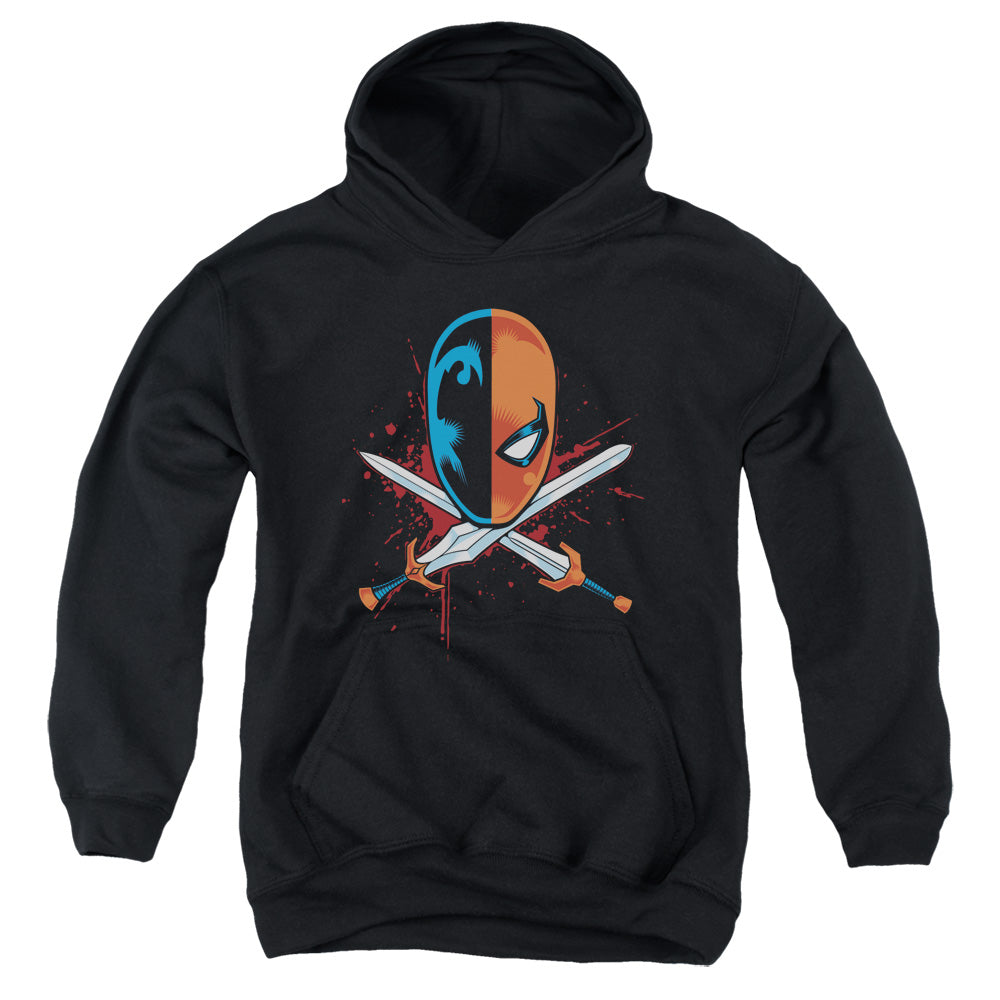 Jla - Crossed Swords - Youth Pull-over Hoodie - Black