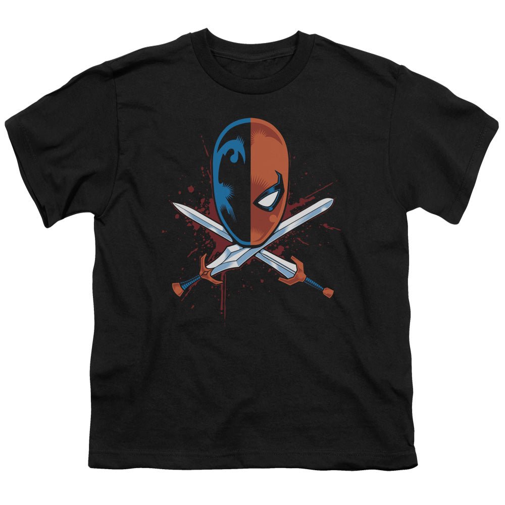 Jla - Crossed Swords - Short Sleeve Youth 18/1 - Black T-shirt