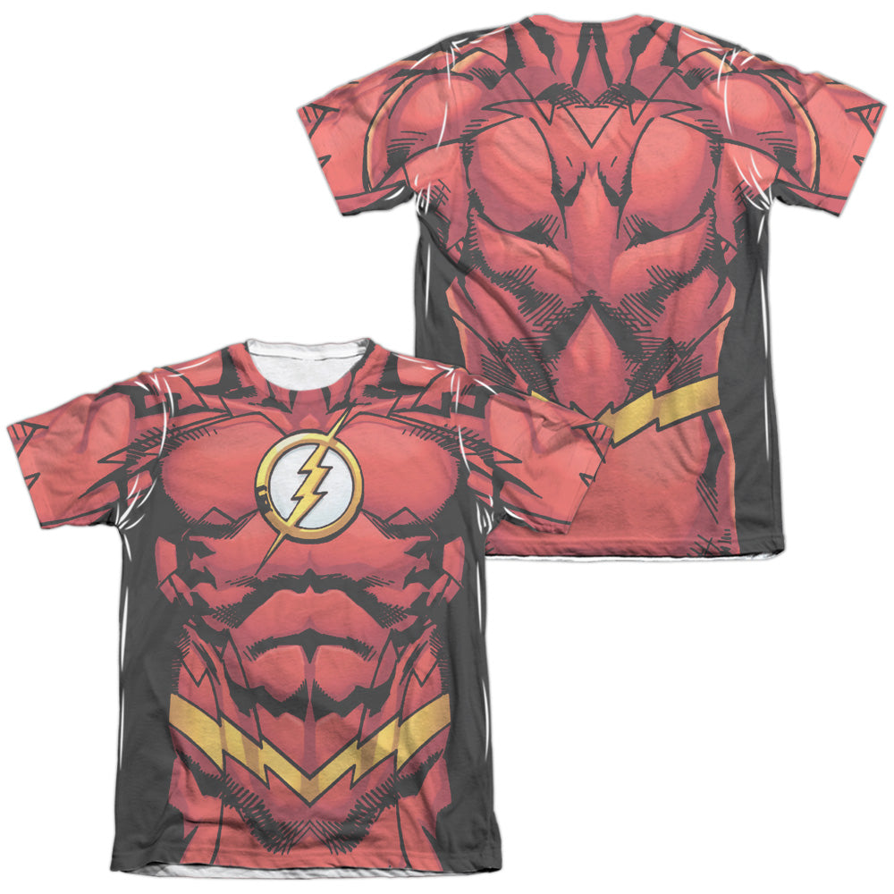 Jla - Flash 52 (Front/back Print) - Adult Poly/cotton Short Sleeve Tee - White T-shirt