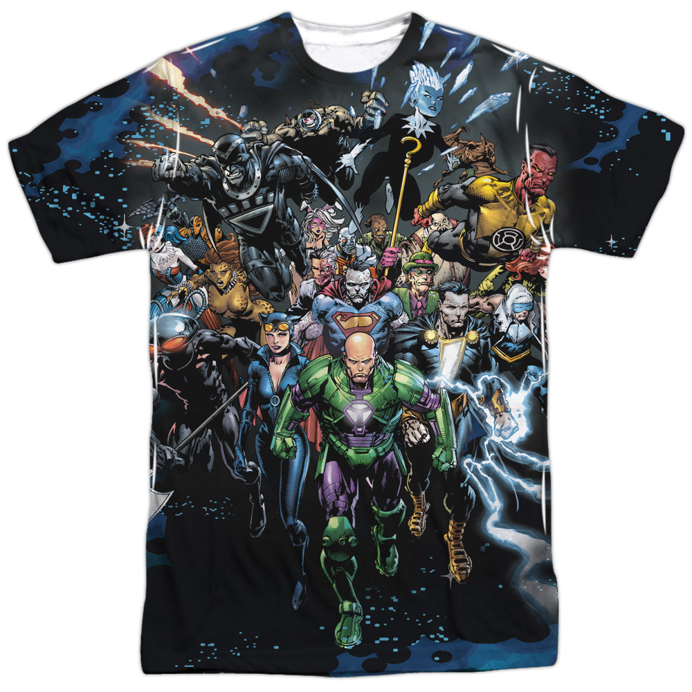 Jla - Forever Evil - Short Sleeve Adult Poly Crew - White T-shirt