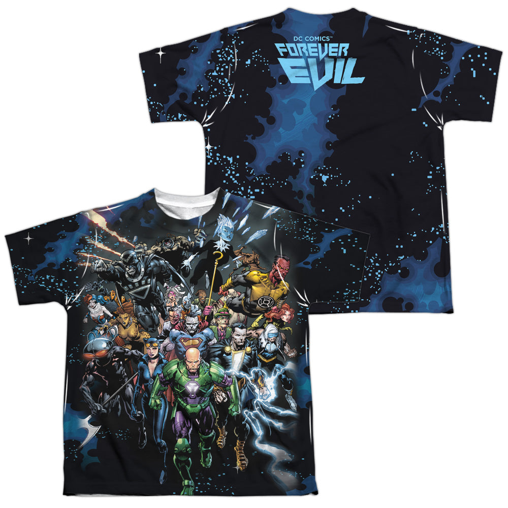 JLA FOREVER EVIL (FRONT/BACK PRINT)-S/S YOUTH T-Shirt
