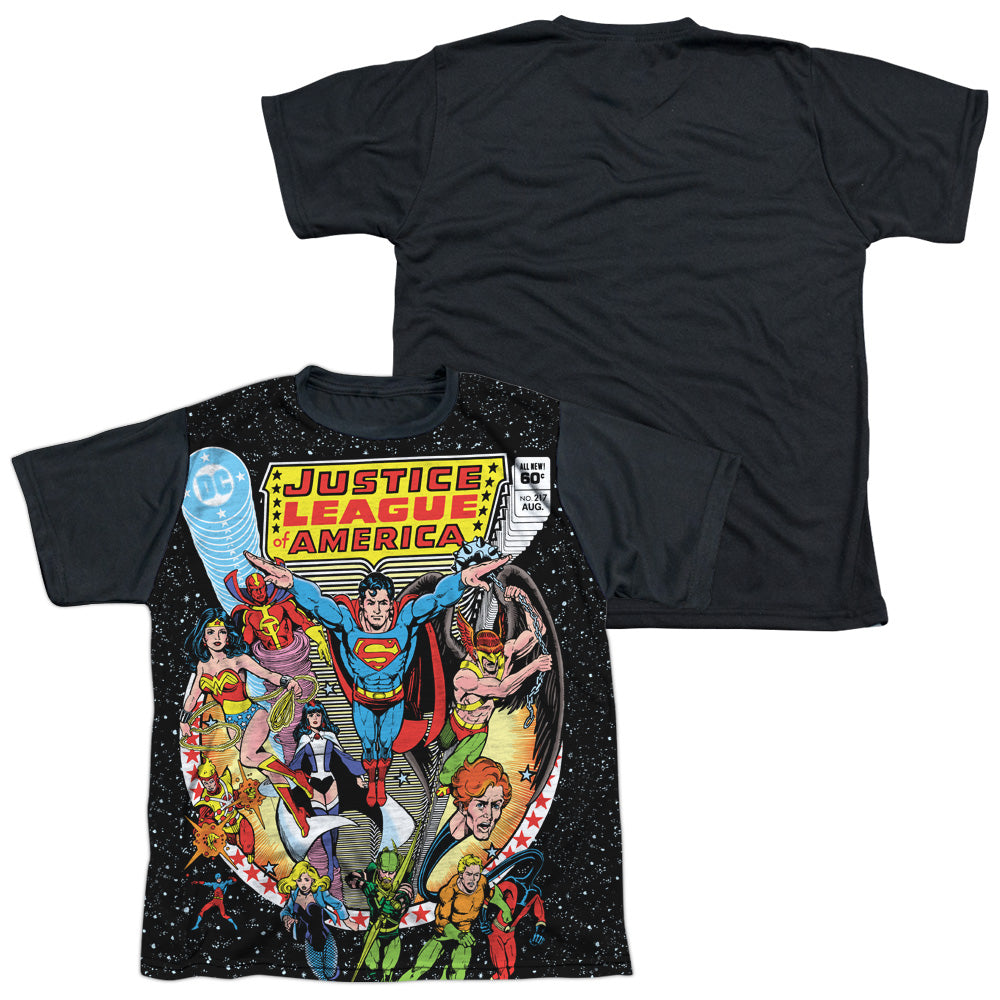JLA STARS-S/S YOUTH WHITE FRONT BLACK BACK T-Shirt