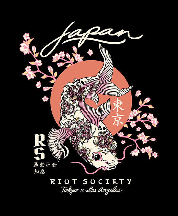 Riot Society Koi Blossom T-Shirt