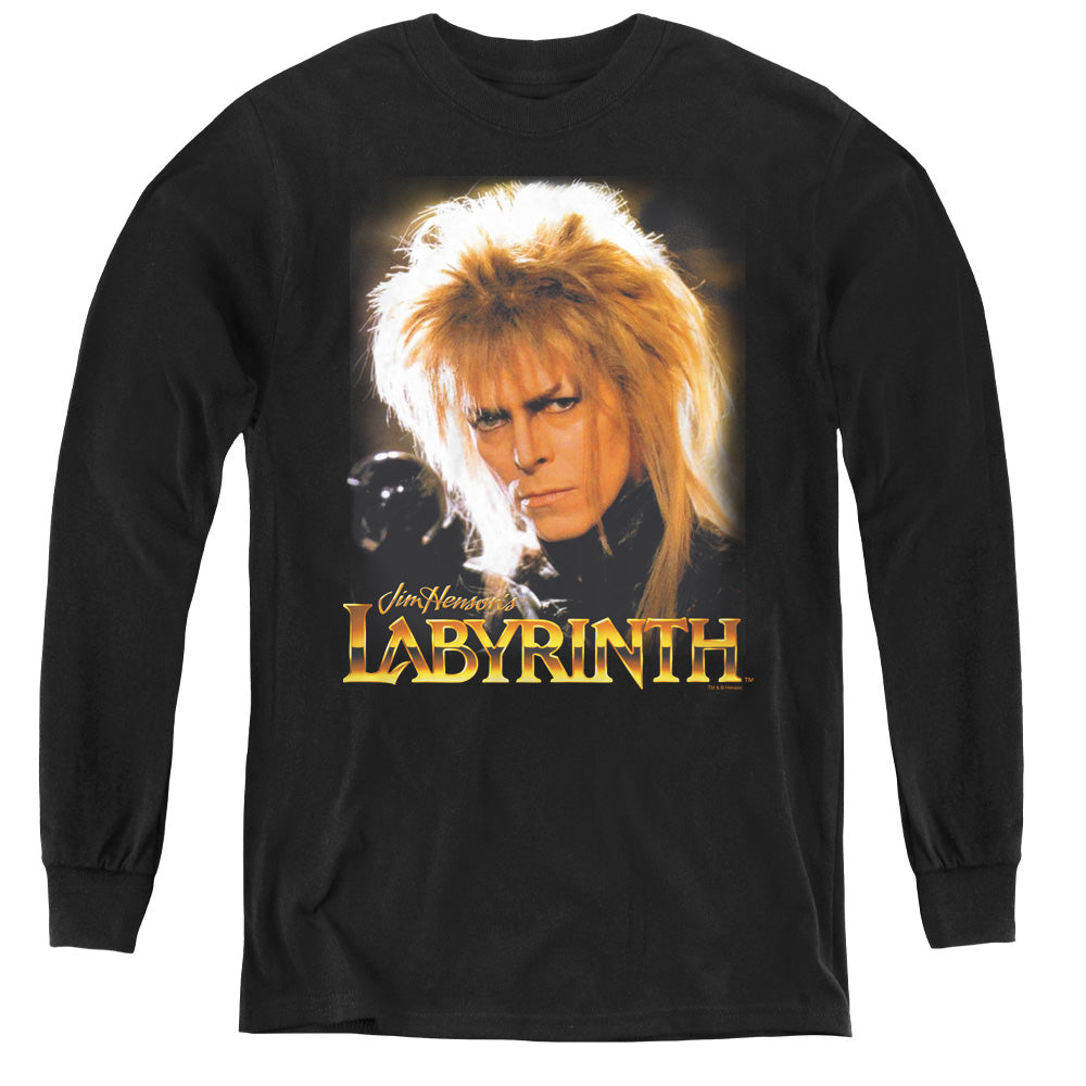Labyrinth - Jareth - Youth Long Sleeve Tee - Black