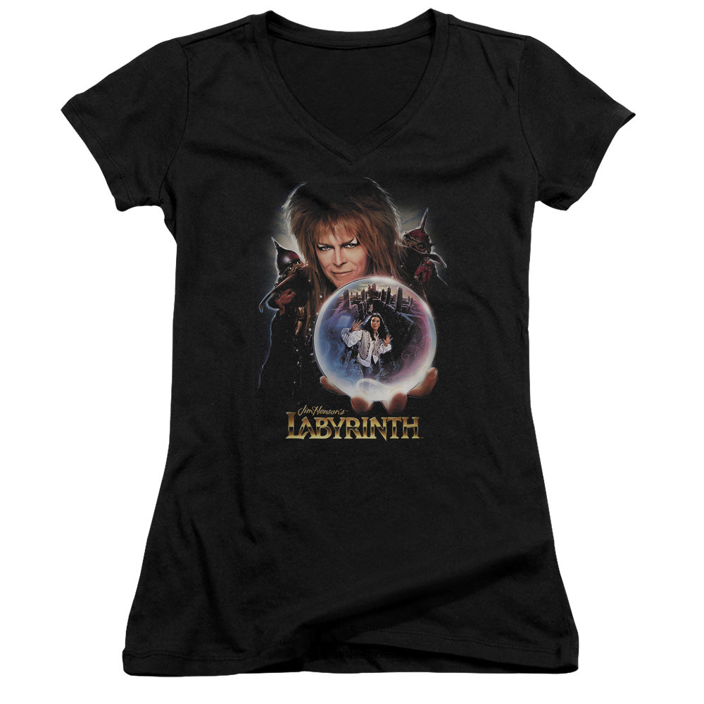 Labyrinth - I Have A Gift - Junior V-neck - Black