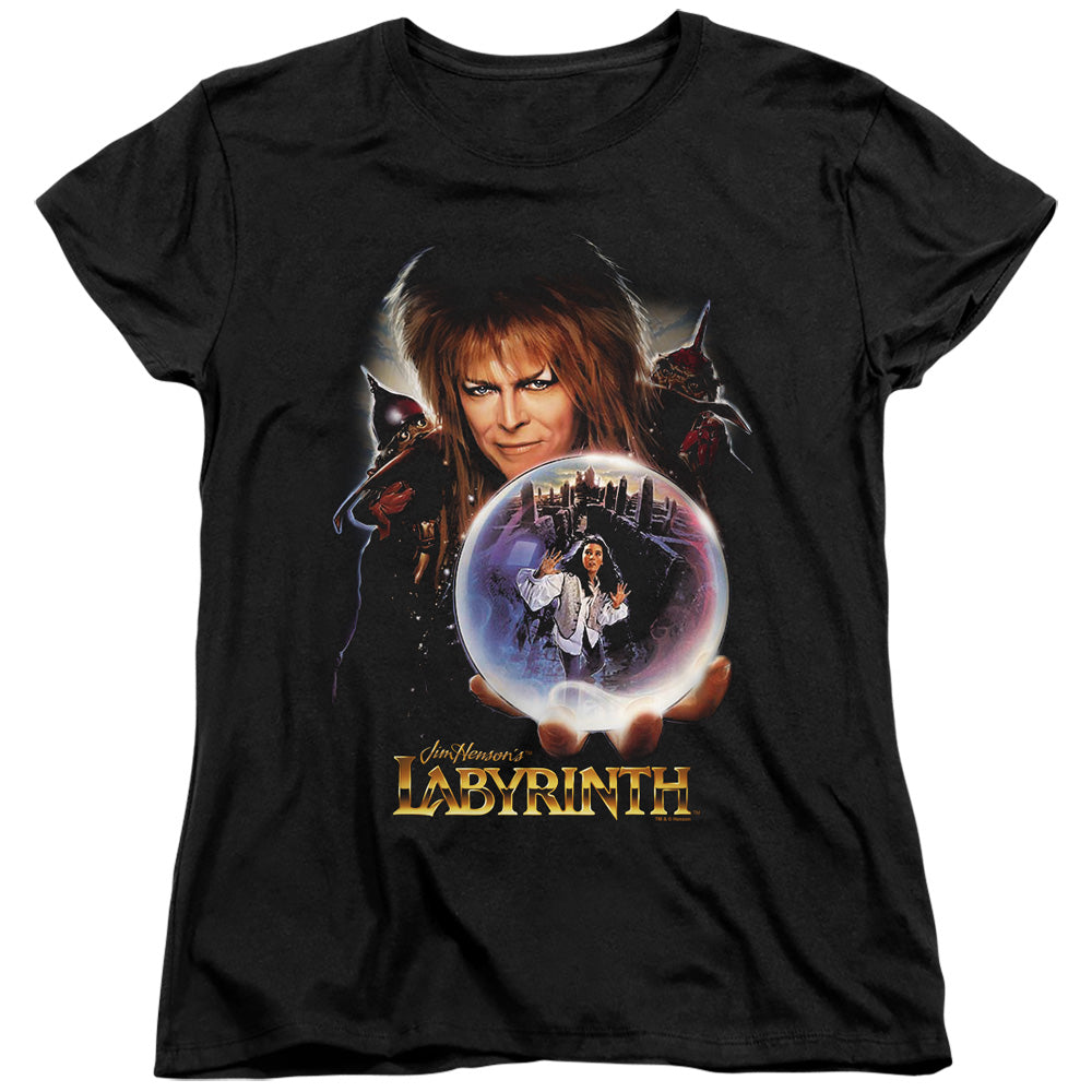 Labyrinth - I Have A Gift - Short Sleeve Womens Tee - Black T-shirt