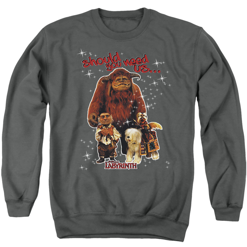 Labyrinth - Should You Need Us - Adult Crewneck Sweatshirt - Charcoal