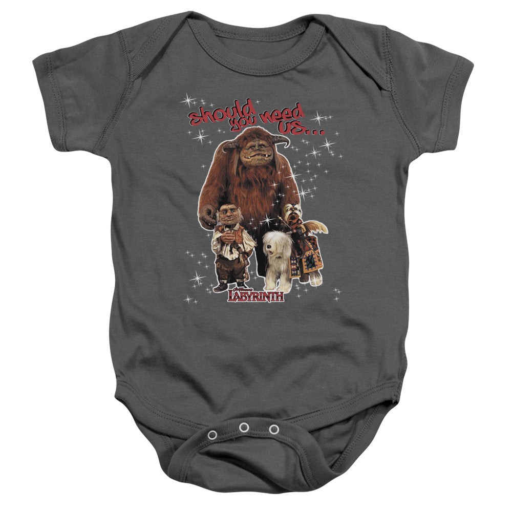 Labyrinth - Should You Need Us-infant Snapsuit - Charcoal