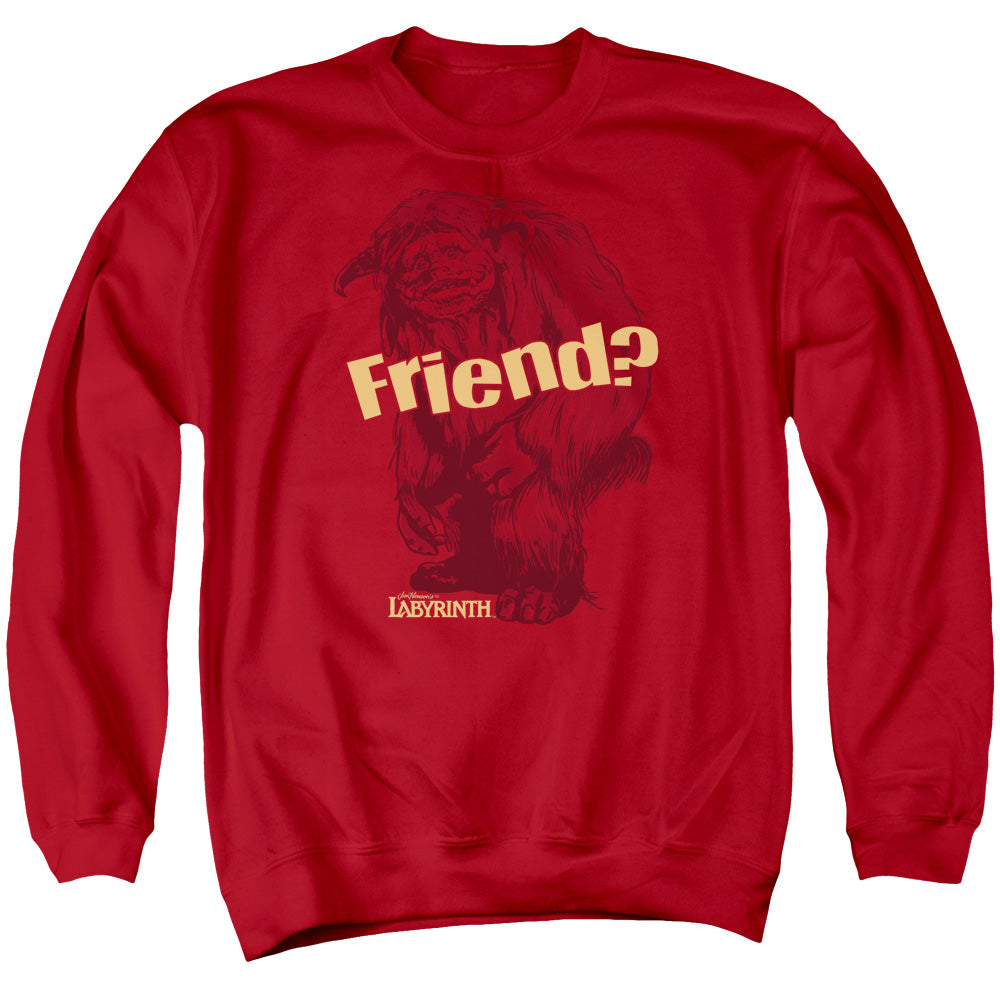 Labyrinth - Ludo Friend - Adult Crewneck Sweatshirt - Red