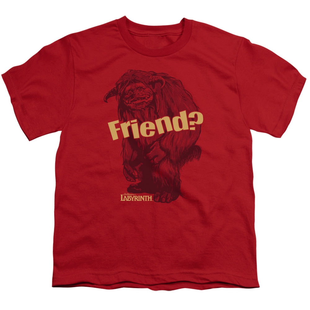 Labyrinth - Ludo Friend - Short Sleeve Youth 18/1 - Red T-shirt