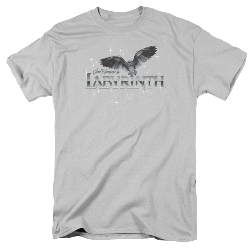 Labyrinth - Owl Logo - Short Sleeve Adult 18/1 - Silver T-shirt