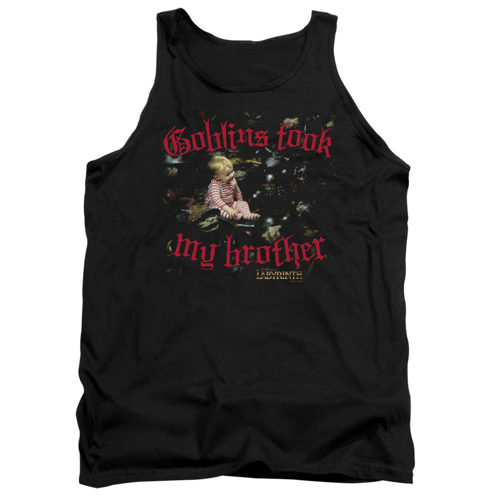 Labyrinth - Goblins Took My Brother - Adult Tank - Black