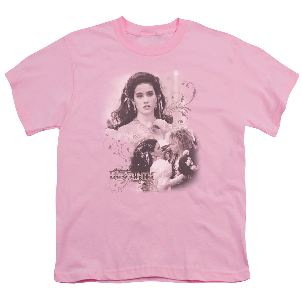Labyrinth - Sarah - Short Sleeve Youth 18/1 - Pink T-shirt