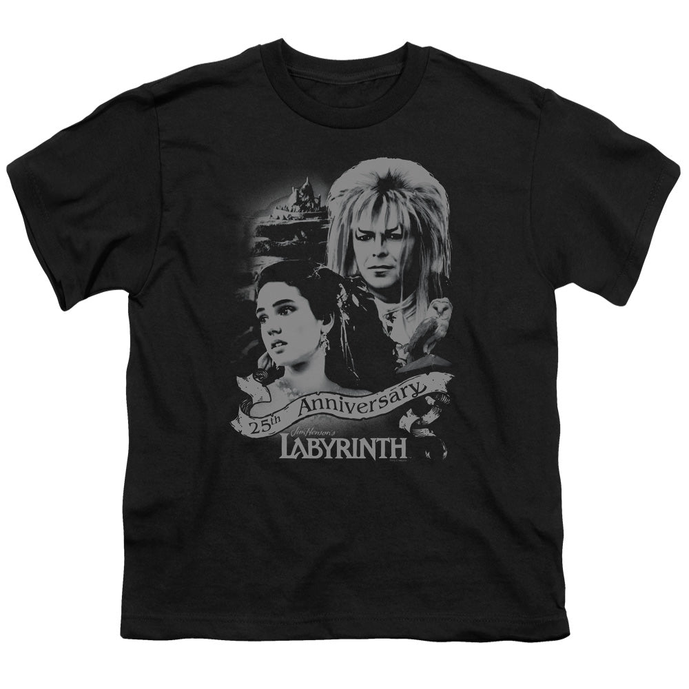 Labyrinth - Anniversary - Short Sleeve Youth 18/1 - Black T-shirt