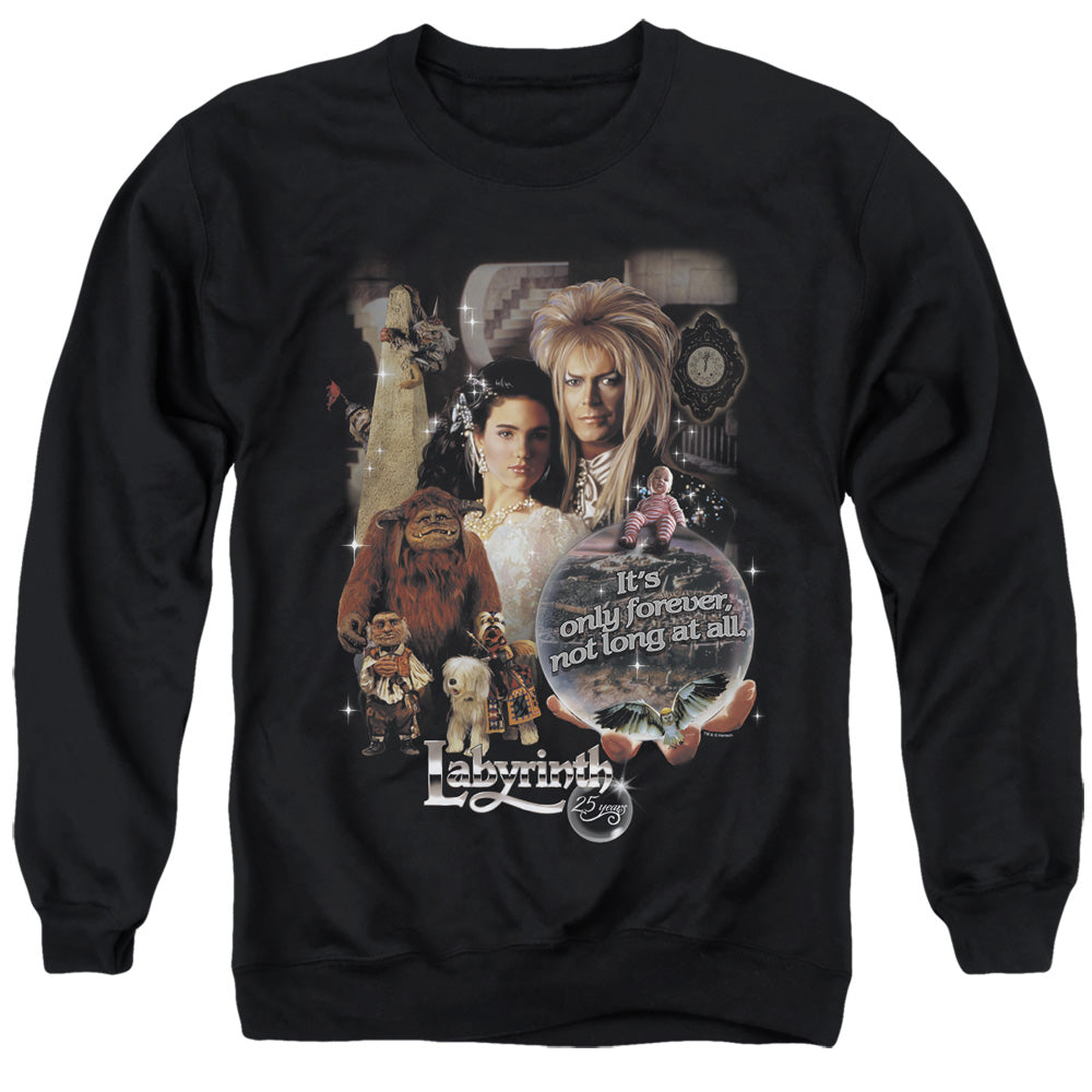 Labyrinth - 25 Years Of Magic - Adult Crewneck Sweatshirt - Black