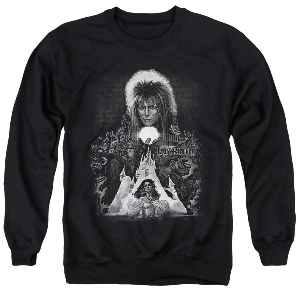 Labyrinth - Castle - Adult Crewneck Sweatshirt - Black