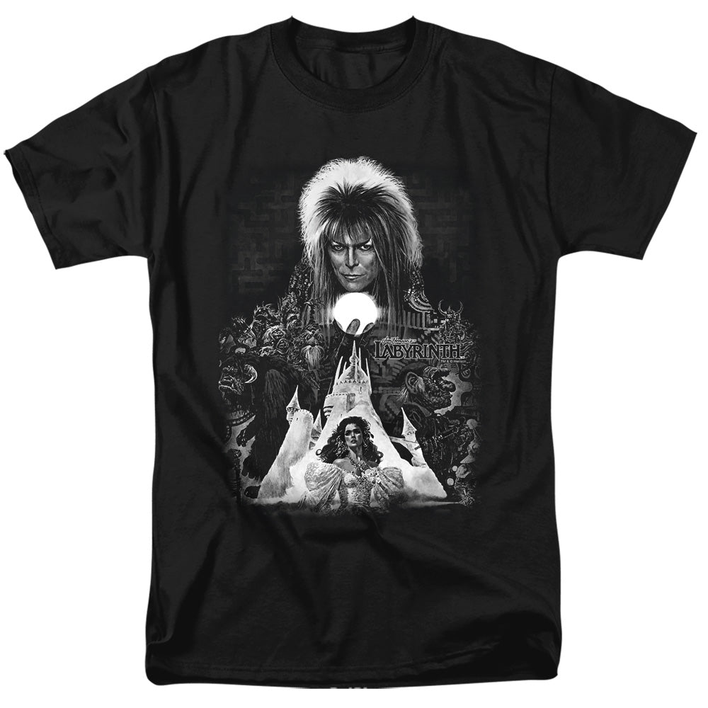 Labyrinth - Castle - Short Sleeve Adult 18/1 - Black T-shirt