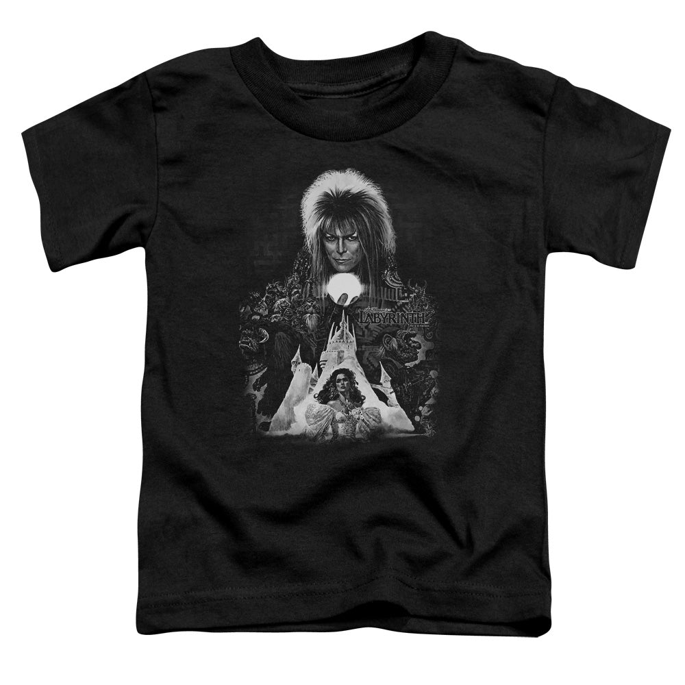 Labyrinth - Castle - Short Sleeve Toddler Tee - Black T-shirt