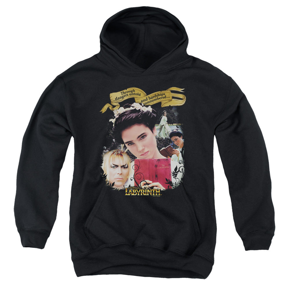 Labyrinth - Dangers Untold - Youth Pull-over Hoodie - Black