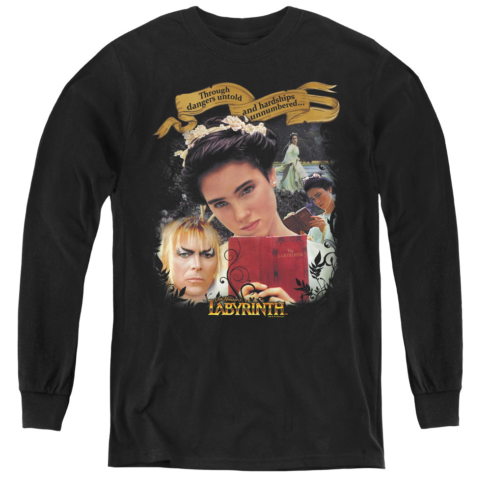 Labyrinth - Dangers Untold - Youth Long Sleeve Tee - Black
