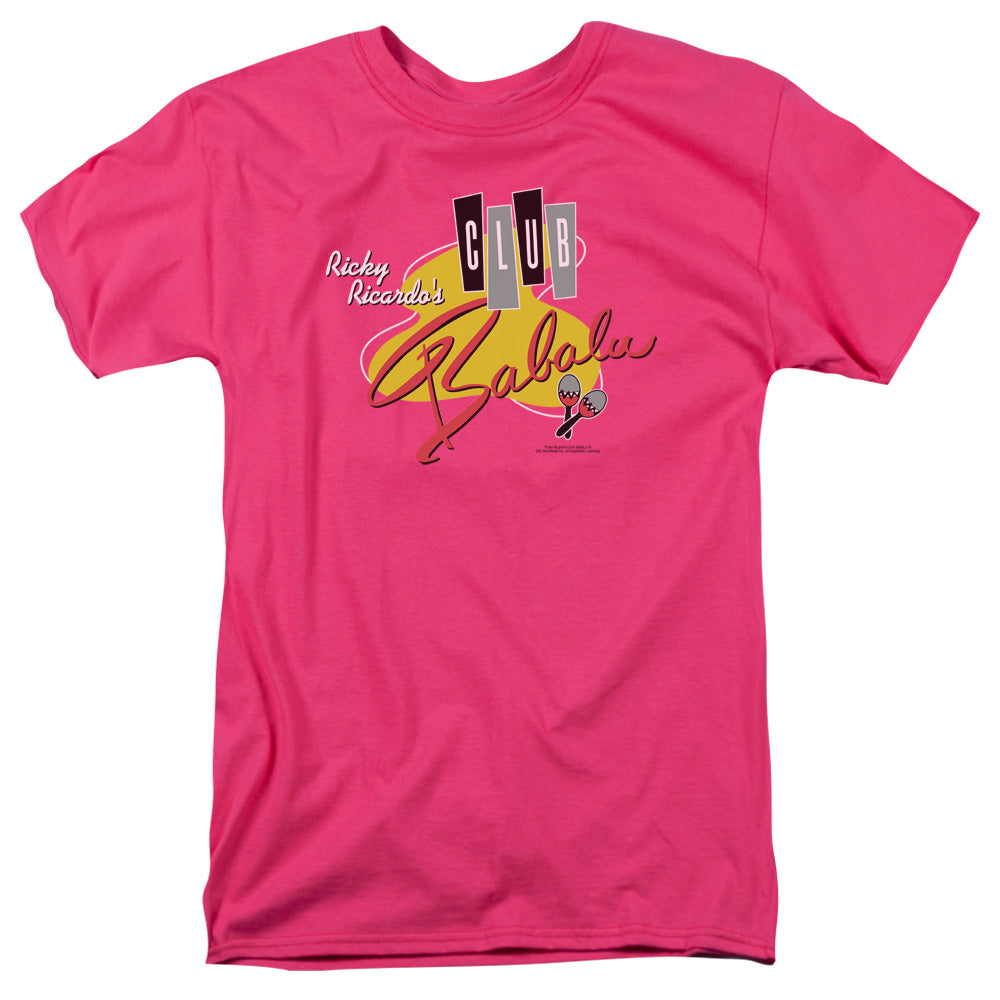 I Love Lucy - Club Babalu - Short Sleeve Adult 18/1 - Hot Pink T-shirt