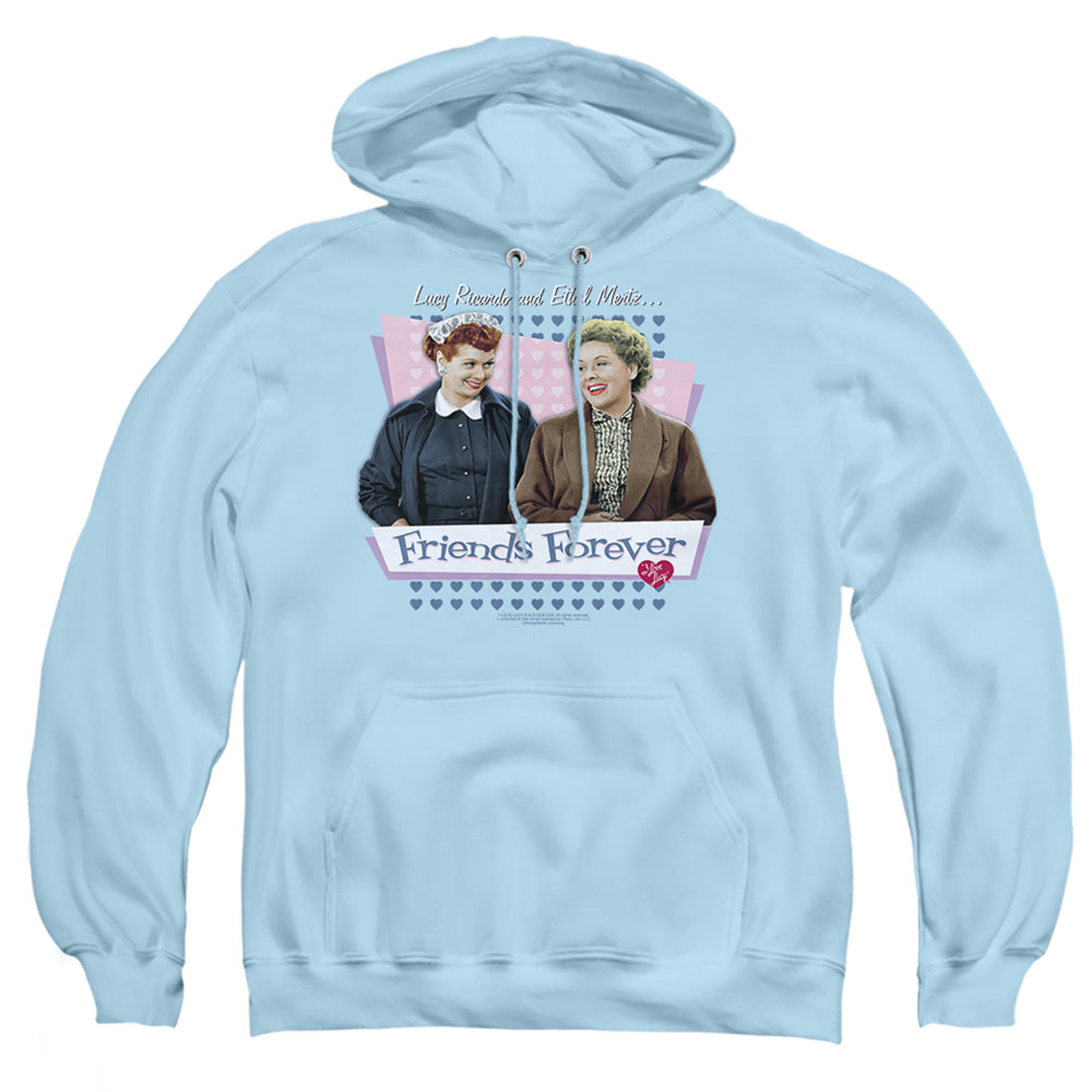 I Love Lucy - Friends Forever - Adult Pull-over Hoodie - Light Blue