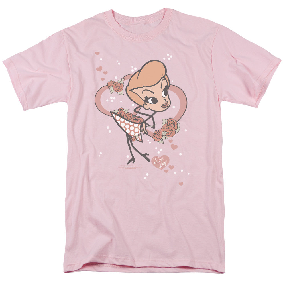 I Love Lucy - Fun Girl - Short Sleeve Adult 18/1 - Pink T-shirt