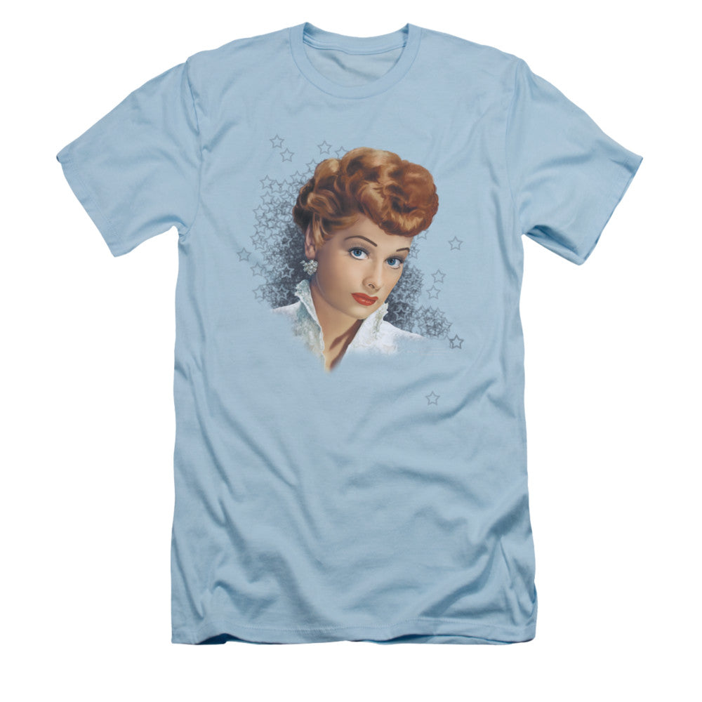 I Love Lucy - What A Star - Short Sleeve Adult 30/1 - Light Blue T-shirt