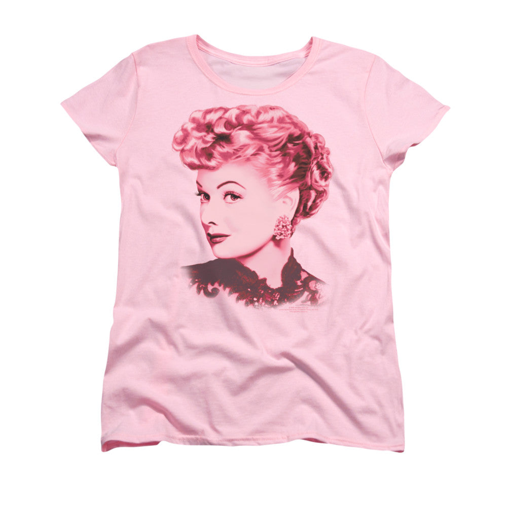 I Love Lucy - Beautiful - Short Sleeve Womens Tee - Pink T-shirt